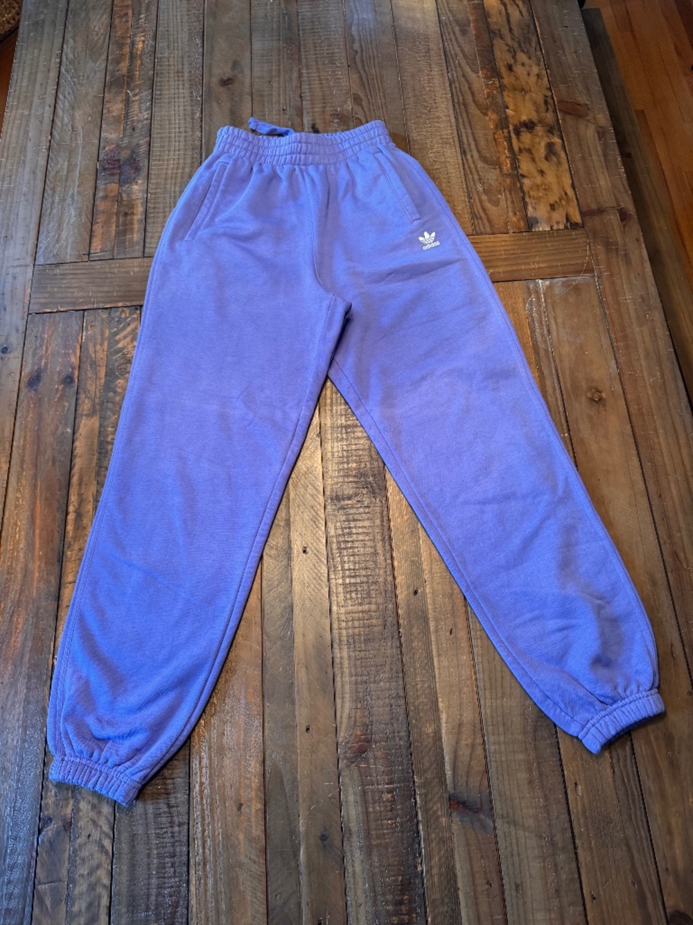 Adidas Originals Essentials Trefoil Fleece Sweatpants. Size X-Small. Purple